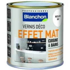 BLANCHON Vernis Déco Effet Mat Pour Cuisine Et Bains - 0,5 L
