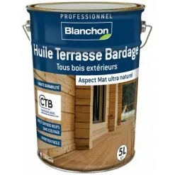 Huile Terrasse Bardage 5L - BLANCHON - Bois Grisé