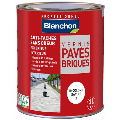 BLANCHON Vernis Pavés Briques Incolore Mat - 1L - Incolore 1 BLANCHON Vernis Pavés Briques Incolore Mat - 1L - Incolore
