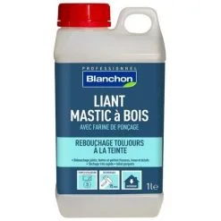 Liant Mastic à Bois BLANCHON Réparation Parquet Avec Farine De Ponçage | Conditionnement: 1 Litre