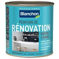 BLANCHON Peinture Rénovation Cuisine & Salle De Bain 0,5L Noir