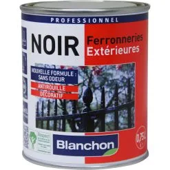 Peinture Noir Ferronneries Blanchon Antirouille 250ml Mat 4 Peinture Noir Ferronneries Blanchon Antirouille 250ml Mat -BLANCHON Boutique blanchon ferronnerie noir 025l plusieurs modeles disponibles L 25689863 63770908 2