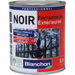 Peinture Noir Ferronneries Blanchon Antirouille 250ml Mat 5 Peinture Noir Ferronneries Blanchon Antirouille 250ml Mat -BLANCHON Boutique blanchon ferronnerie noir 025l plusieurs modeles disponibles L 25689863 63770908 3