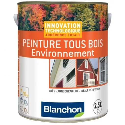 BLANCHON Peinture Microporeuse Hydrofuge Tous Bois Environnement, Blanc 9016, Bidon 1l 1 BLANCHON Peinture Microporeuse Hydrofuge Tous Bois Environnement, Blanc 9016, Bidon 1l -BLANCHON Boutique peinture microporeuse hydrofuge tous bois environnement blanc 9016 bidon 1l L 33733 19064262 1